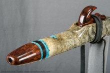 Buckeye Burl Native American Flute, Minor, Mid A-4, #K2B